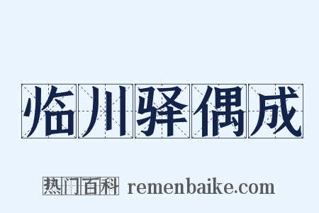 临川驿偶成是什么意思的图片